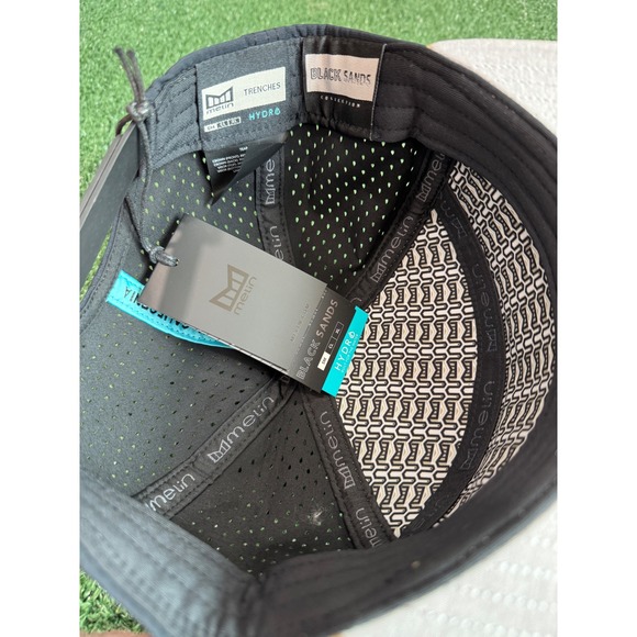 Melin Trenches Icon Hydro Snapback Hat Black Sands Dark Khaki Black Small NEW - Picture 3 of 5